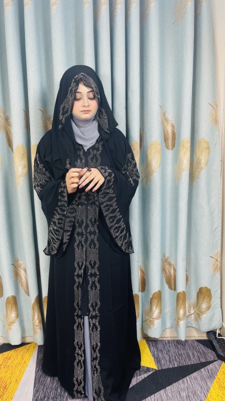 Dubai new design exclusive stone work burkha