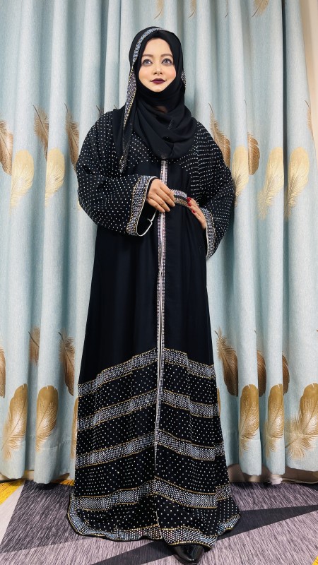 Dubai new design exclusive stone work burkha