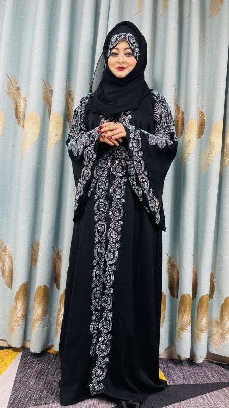 Dubai new design exclusive stone work burkha