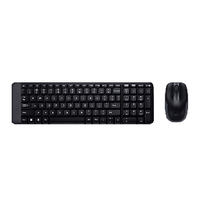 Logitech MK220 Wireless Keyboard and Mouse Combo (Black)