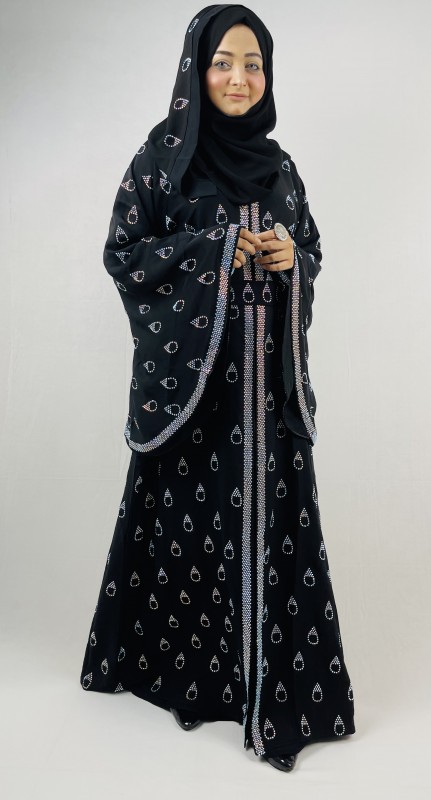 Dubai Exclusive stone work burka