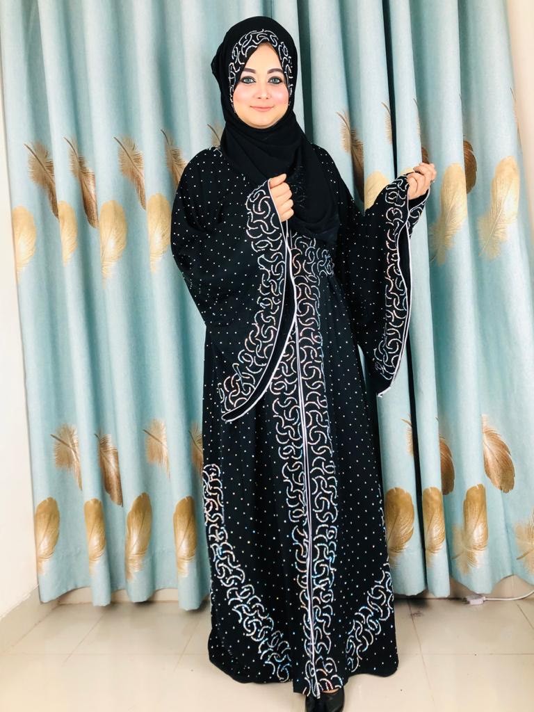 Dubai new design exclusive stone work burkha